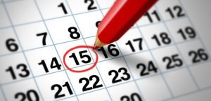 Term date calendar